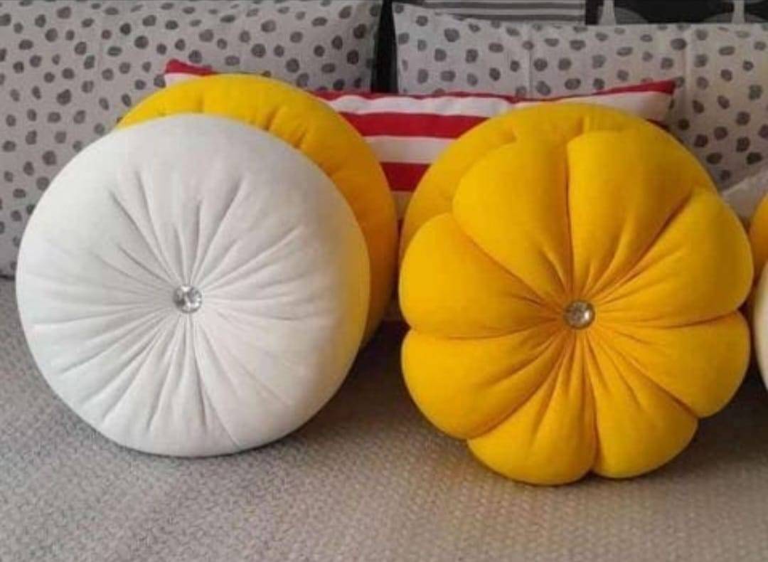 Round Pumpkin Cushions